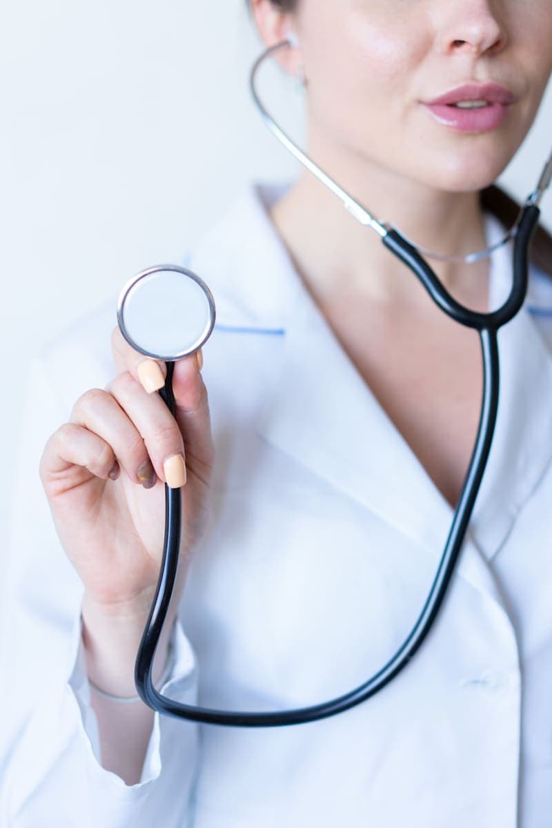 Medical professional reviewing clinical data